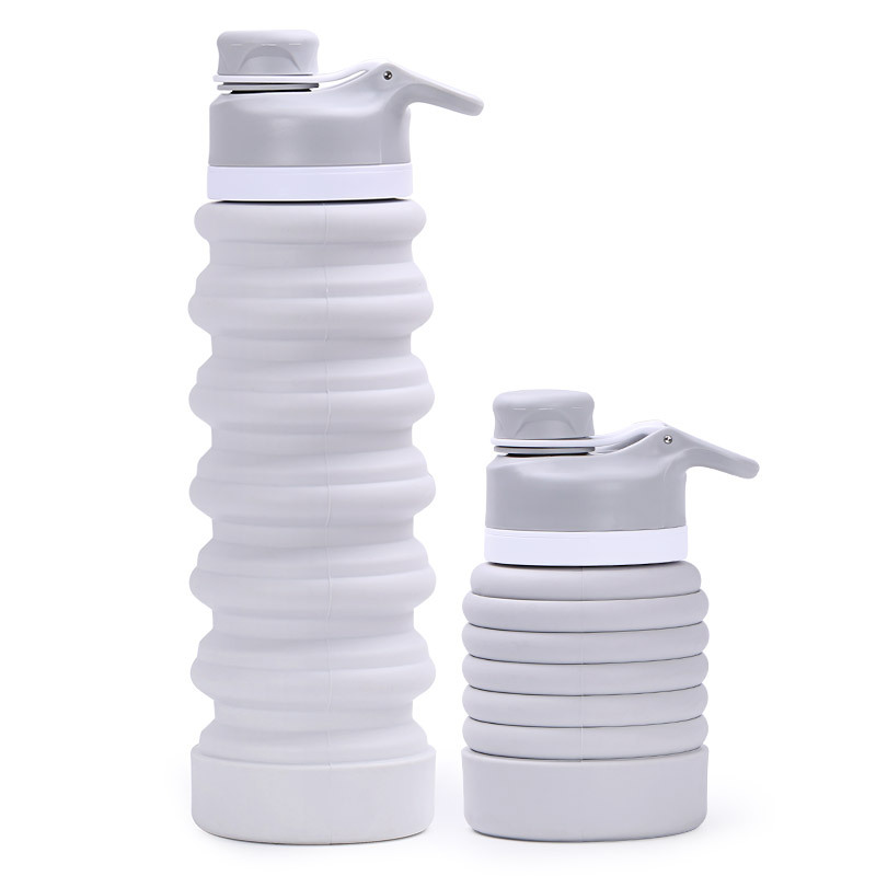 550mlPortableSiliconeCollapsibleWaterBottleMyDrinkingBottleKettleforSportOutdoorTravelRetractableFol-4001275460036