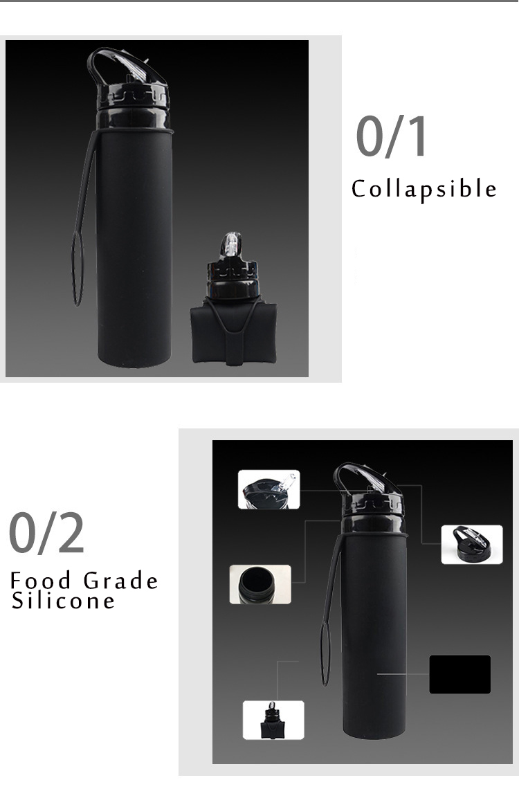 600MlFoodGradeSiliconenInklapbareFlessenReizenVouwenFlesDraagbareWaterkokerMijnOpvouwbareDrinkFlesWa-1005001315696493