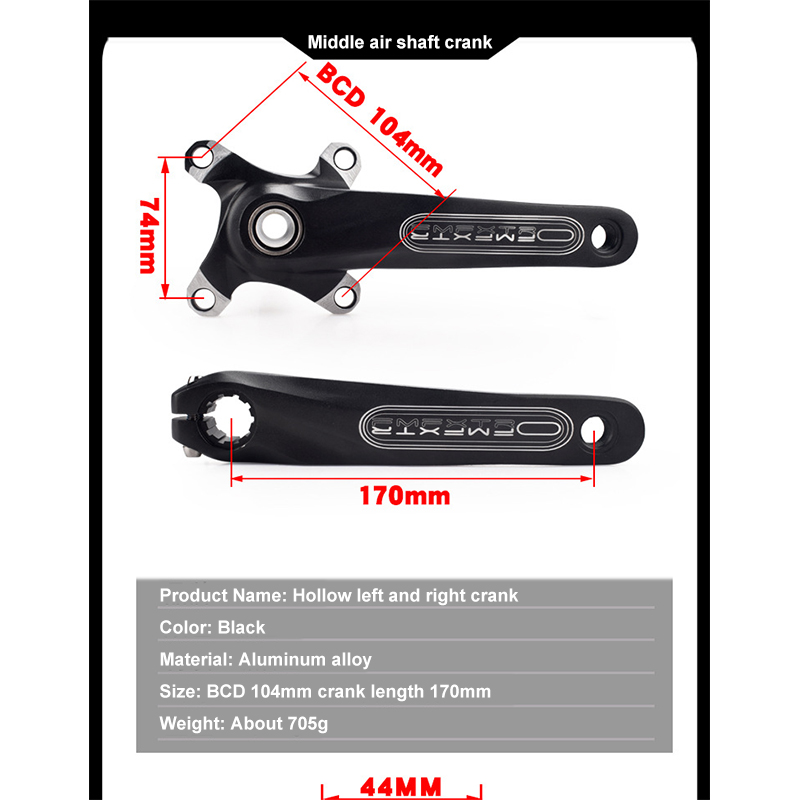 8910SpeedAluminiumReparatieChainRingFietsen170Mm104BCDDeelCrankstelRoestvrijMountainbikecrankTrackCr-1005001285310051