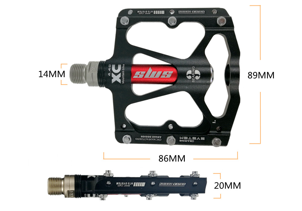 AluminiumLegeringFietsPedaalMountainbikePedaalMtbRoadFietsenSealed3LagersPedalenVoorBmxUltralichteFi-4001365193835
