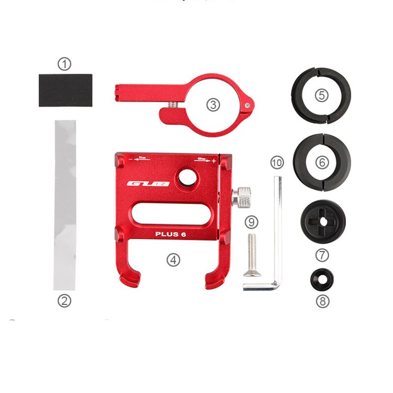 AluminiumVier-KlauwOntwerpTelefoonStandFietsMobieleTelefoonHouderVerbeterdeVoorBikeElektrischeFietsM-4001365935736