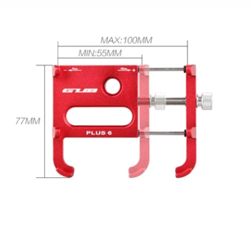 AluminiumVier-KlauwOntwerpTelefoonStandFietsMobieleTelefoonHouderVerbeterdeVoorBikeElektrischeFietsM-4001365935736