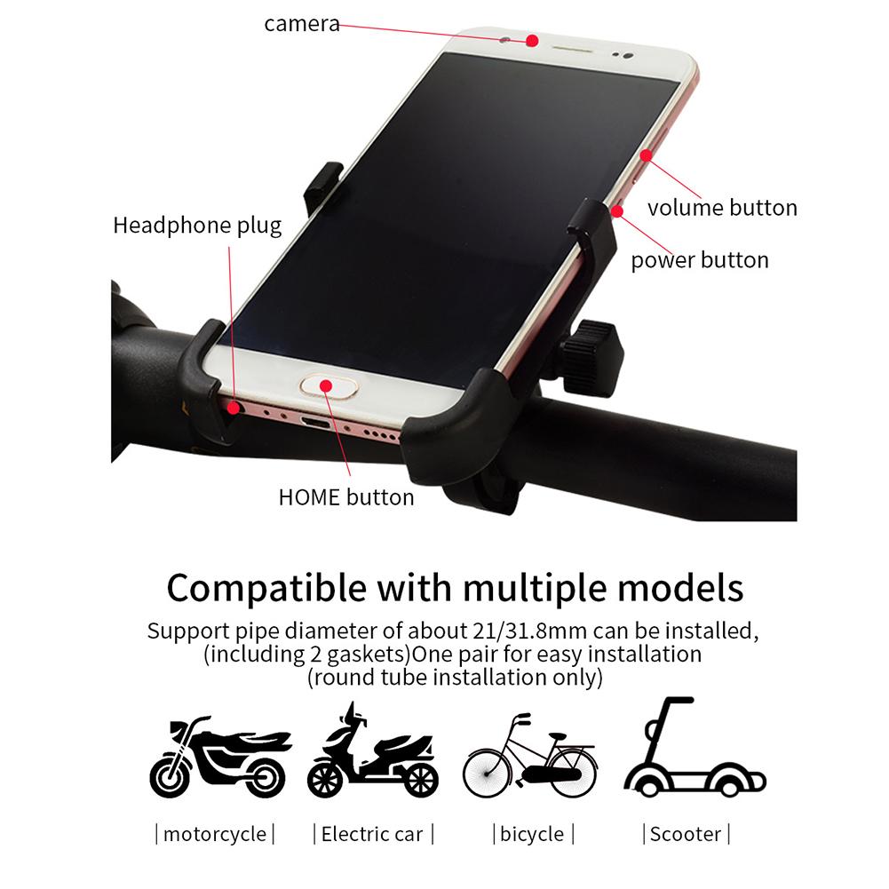 AluminumAlloyMobilePhoneHolderBicycleMotorcycleAdjustablePhoneHolder-4000521208097