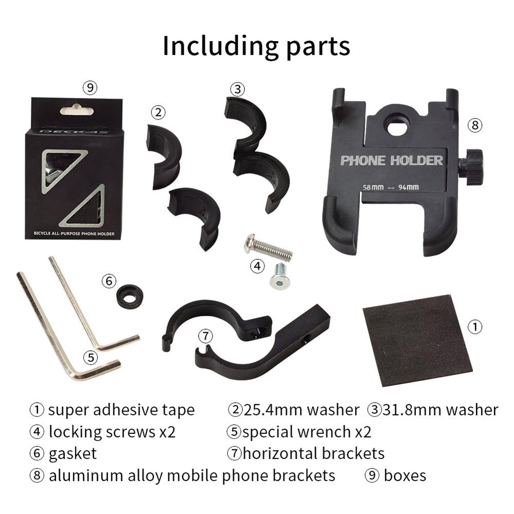 AluminumAlloyMobilePhoneHolderBicycleMotorcycleAdjustablePhoneHolder-4000521208097