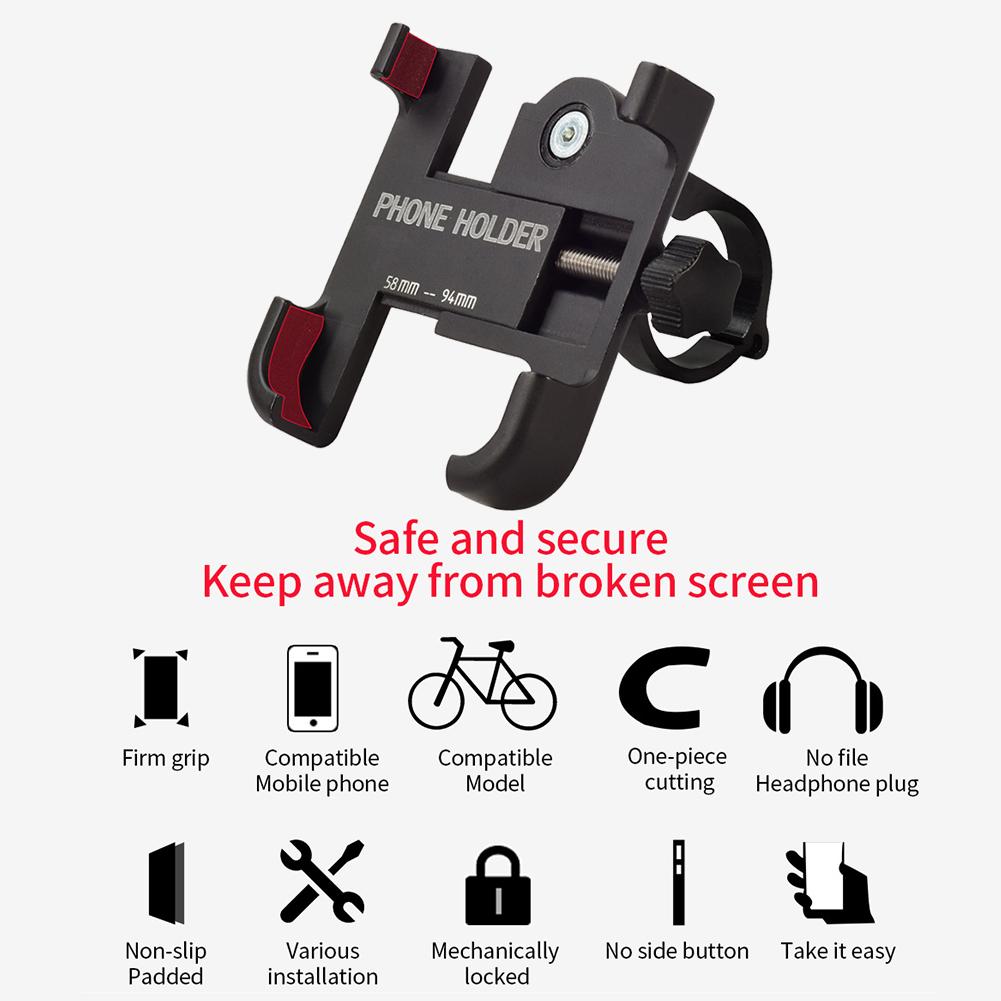 AluminumAlloyMobilePhoneHolderBicycleMotorcycleAdjustablePhoneHolder-4000521208097
