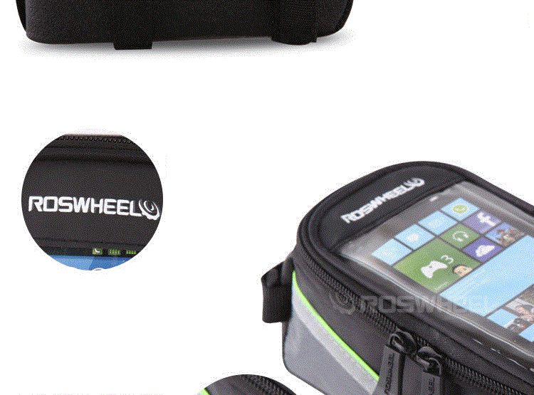 BICYCLEBAGSCYCLINGBIKEFRAMEPHONEBAGSHOLDERPANNIERMOBILEPHONEBAGCASEPOUCH-32907411635