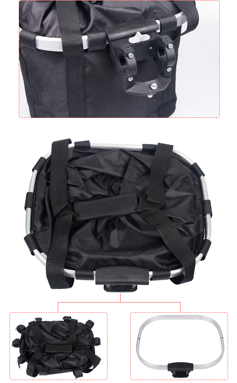 BicycleBasketHandlebarPannierCyclingCarryingsHolderBikeRidingPouchCycleBikingFrontBaggageBag-4000493386302