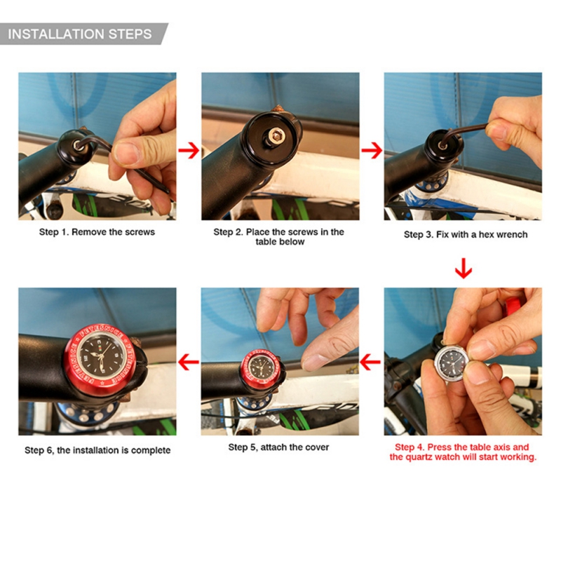 BicycleLuminousHeadsetWatchComputerBikeVehicleClockWaterproofCyclingHeadPartsTimepieceHeadsetTopCapS-4001346899449