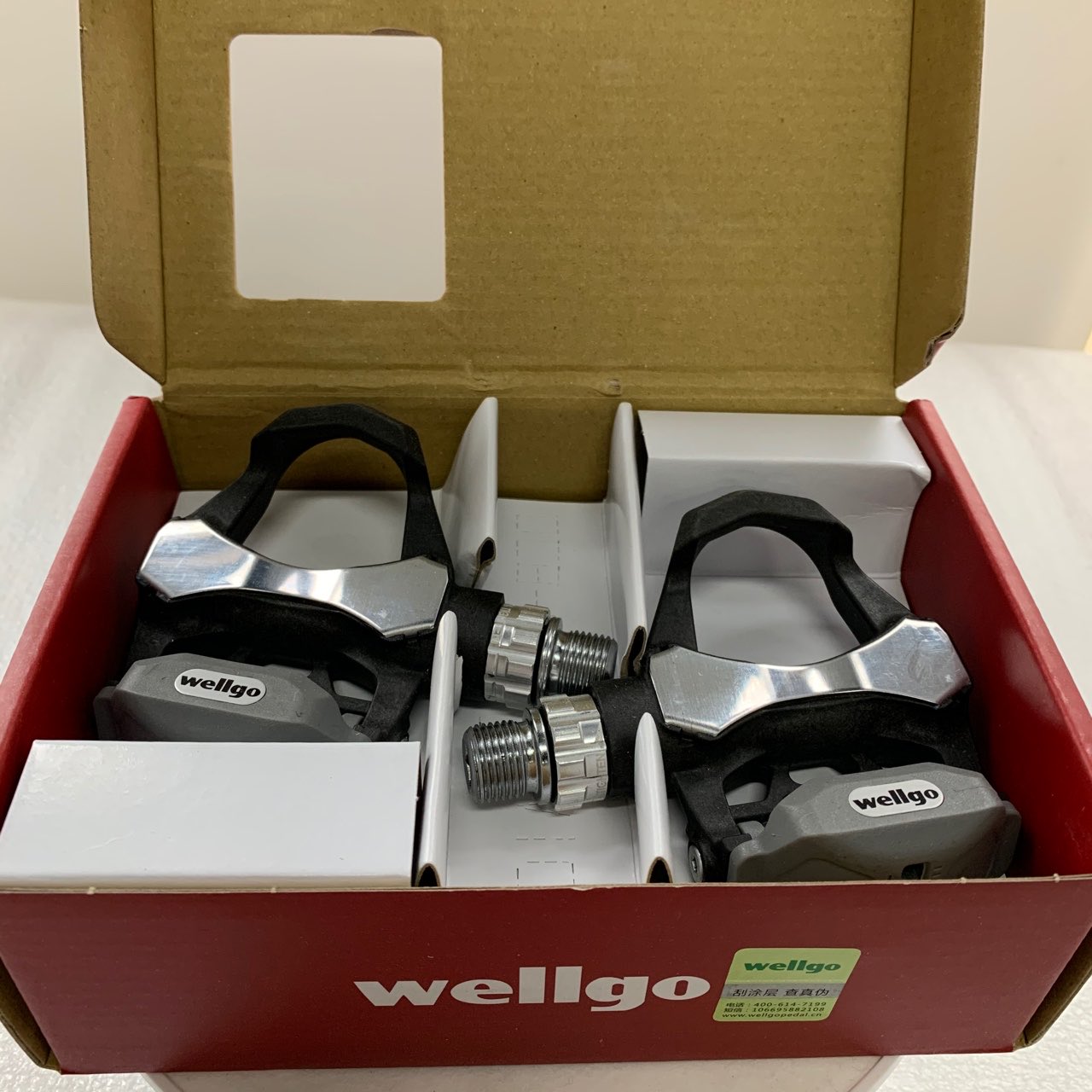 BicyclePedalR312249gUltra-LightCarbonRoadBicycleCliplessPedalswith3BearingKEOCompatibleIncludeTwoPai-4001289579345