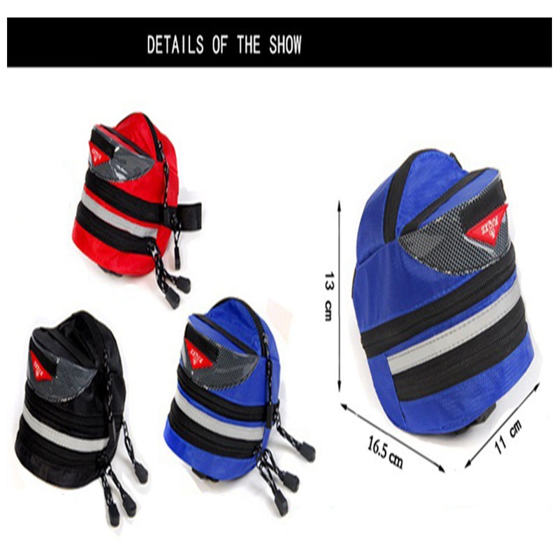 BicycleRetroCanvasSaddleBagSeatPostStorageTailPouchCyclingMTBRoadBikeRearPannierBikeStorageBags-32917502443