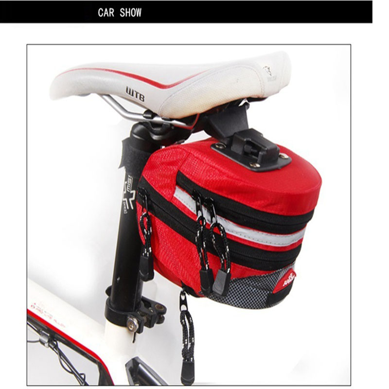 BicycleRetroCanvasSaddleBagSeatPostStorageTailPouchCyclingMTBRoadBikeRearPannierBikeStorageBags-32917502443