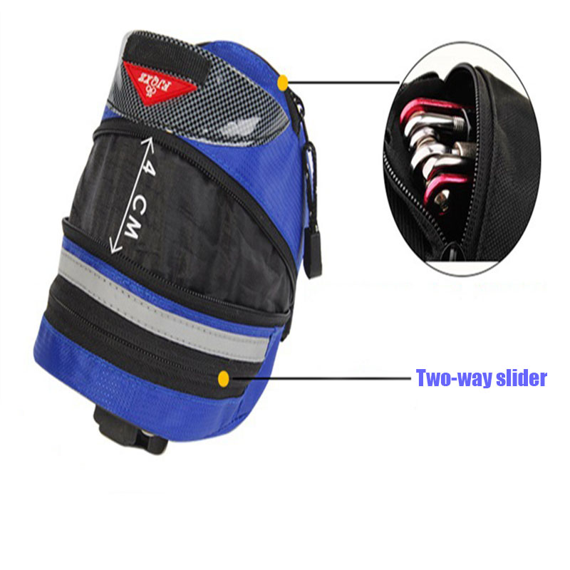 BicycleRetroCanvasSaddleBagSeatPostStorageTailPouchCyclingMTBRoadBikeRearPannierBikeStorageBags-32917502443