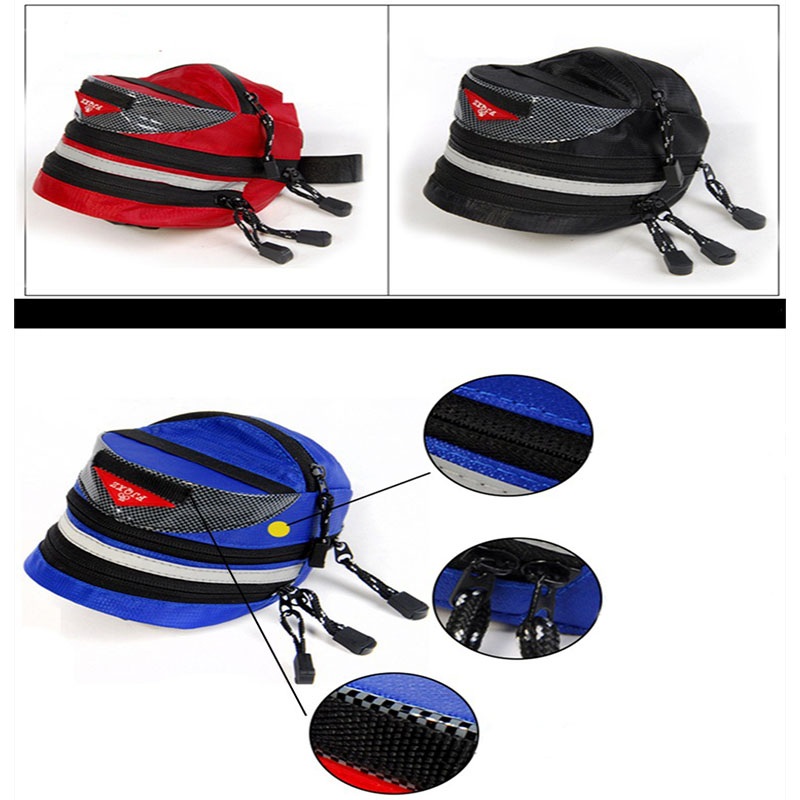 BicycleRetroCanvasSaddleBagSeatPostStorageTailPouchCyclingMTBRoadBikeRearPannierBikeStorageBags-32917502443