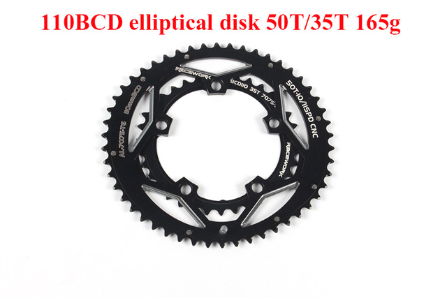 BicylcleRoadBikeCrankChainwheel110BCD5035TOval130BCD3953TDisc5ClawDoublePlate91011SpeedCycling-32963299614