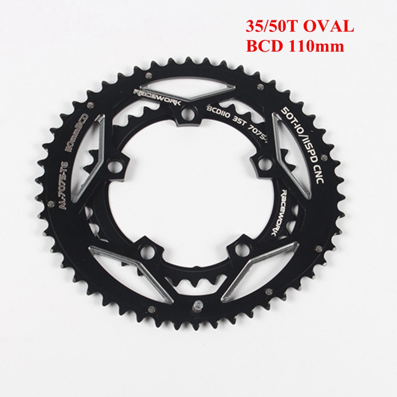 BicylcleRoadBikeCrankChainwheel110BCD5035TOval130BCD3953TDisc5ClawDoublePlate91011SpeedCycling-32963299614