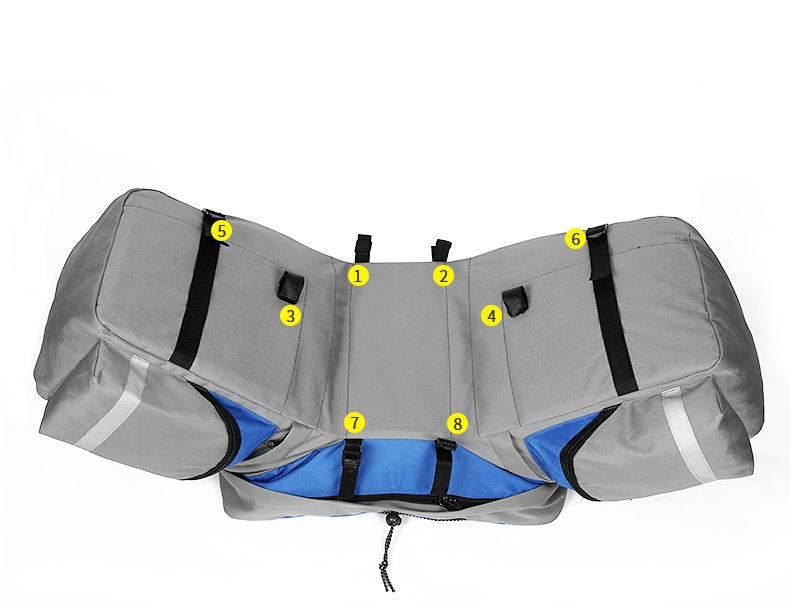 BikeAccessories60LBagBlackBlueRedDoubleBicycleRearSeatTrunkBagHandbagPannierwithRainCover-32913489547