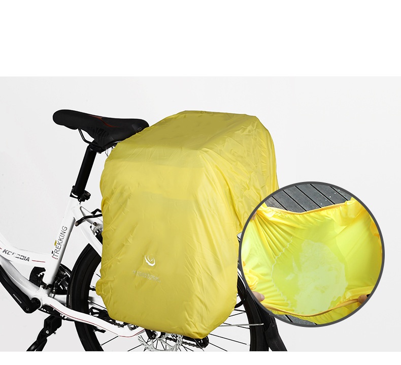 BikeAccessories60LBagBlackBlueRedDoubleBicycleRearSeatTrunkBagHandbagPannierwithRainCover-32913489547