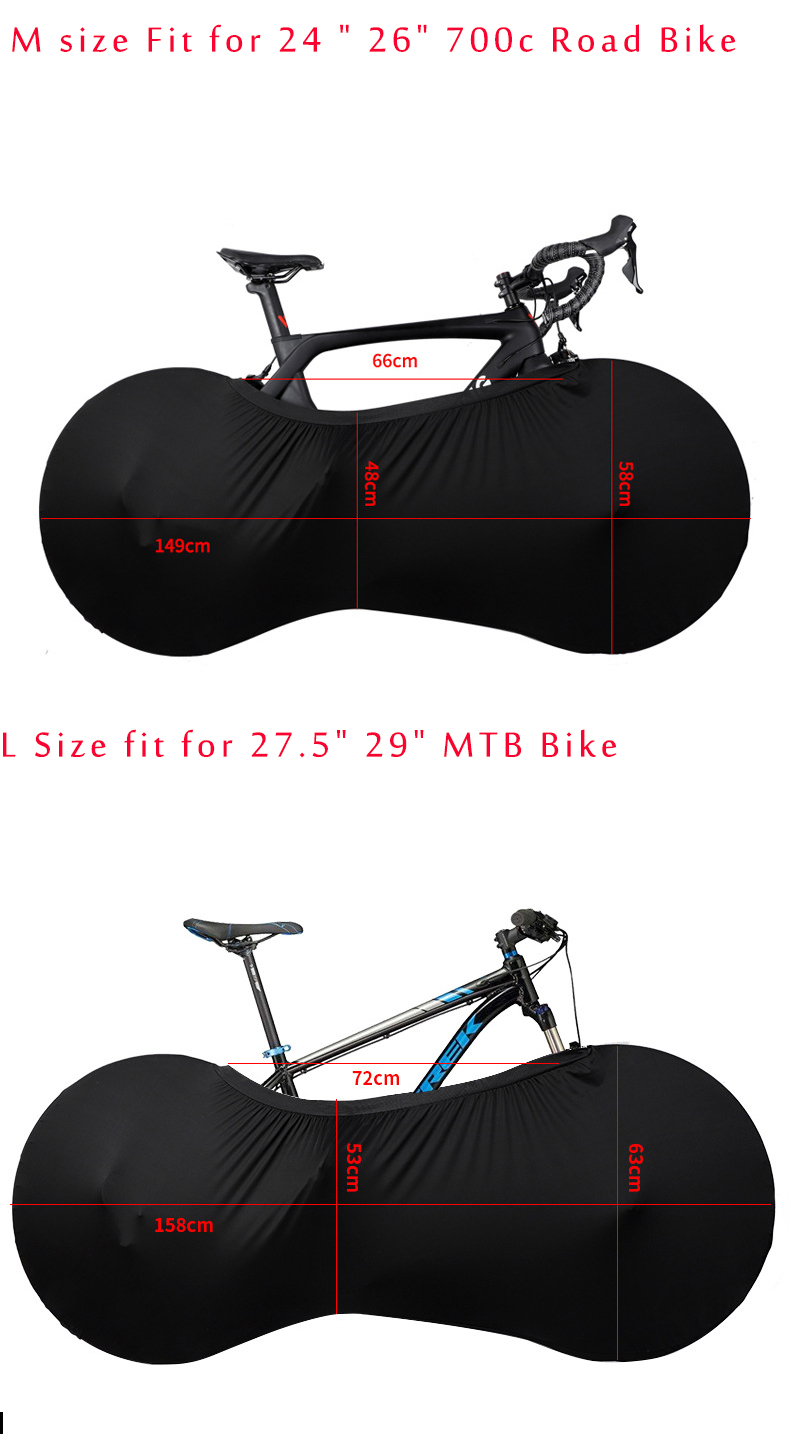 BikeBeschermerMtbRoadFietsCoverAnti-stofWielenFrameCoverScratch-ProofOpbergtas24-700COf29inchBescher-1005001354111897