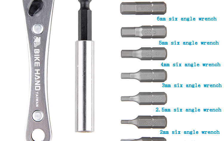 BikeHandFietsReparatieToolKits10In1BikeRatelsleutelHexSleutelsCrossT25T10FietsenReparatieGereedschap-4001227535080
