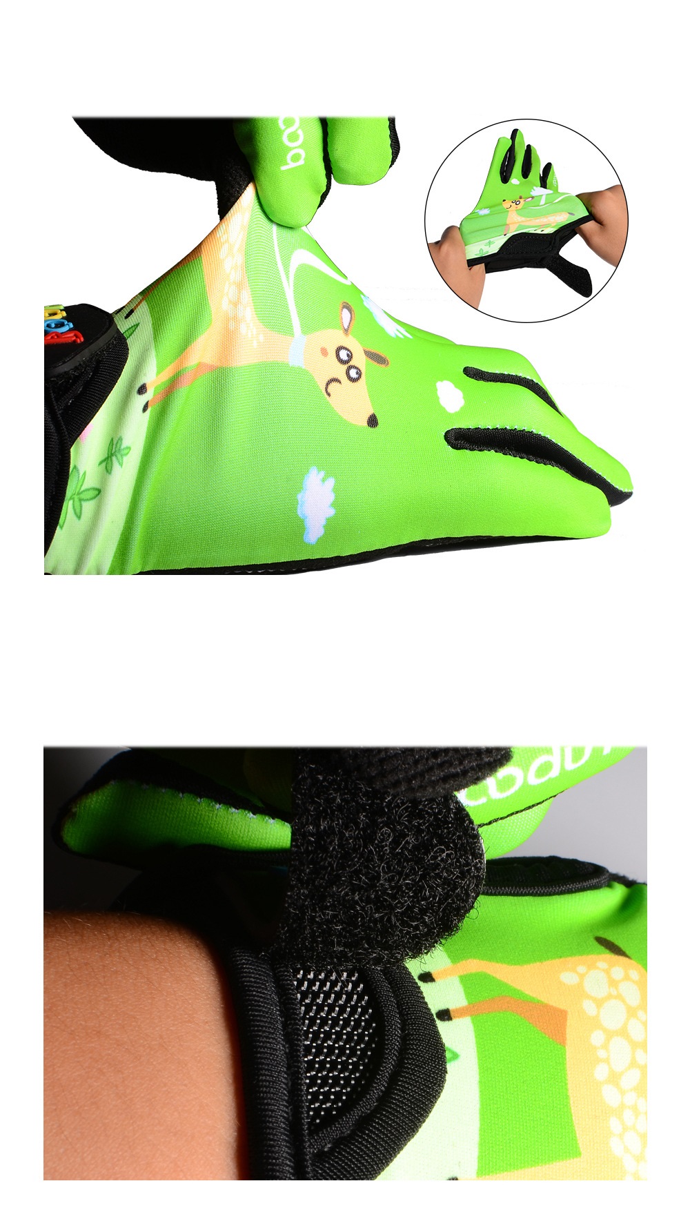 Boodun4-10JaarOudeKinderenVolledigeVingerFietshandschoenenSkateSportMtbRidingMountainbikeFietsHandsc-1005001338163143