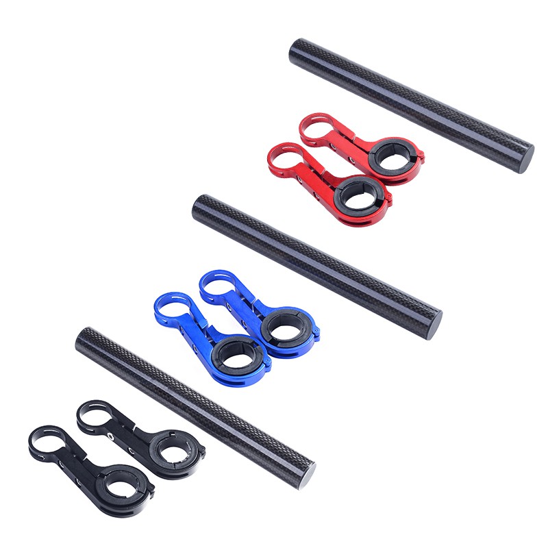 CarbonFiberFietsStuurExtenderMountainbikeMtbSnelheidsmeterMountKoplampZaklampLamphouderStuurExpander-4001293457992