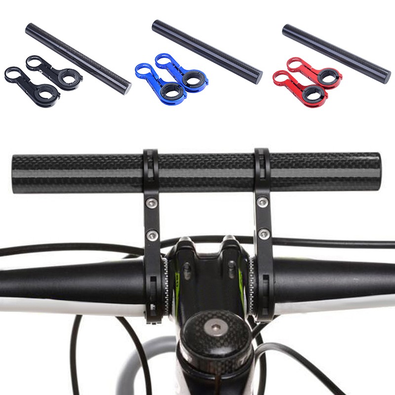 CarbonFiberFietsStuurExtenderMountainbikeMtbSnelheidsmeterMountKoplampZaklampLamphouderStuurExpander-4001293457992
