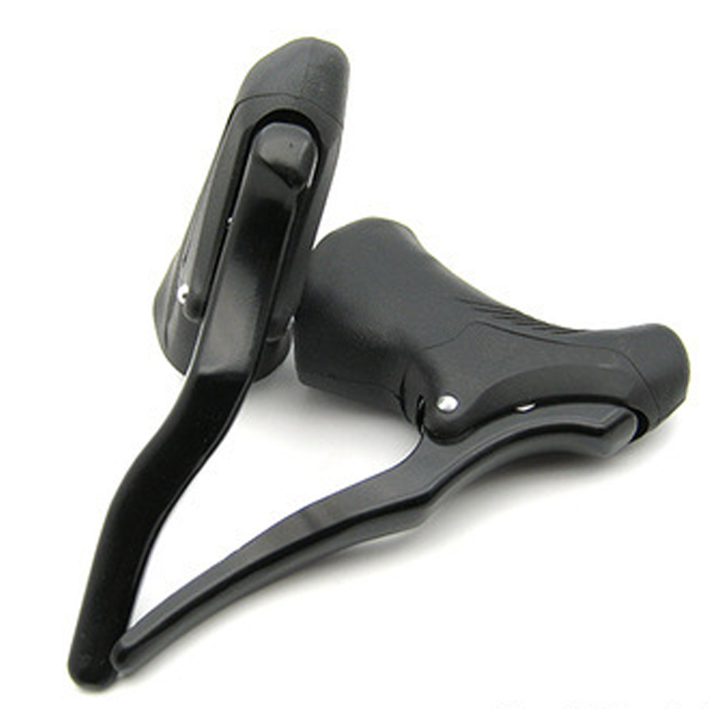 Catazer1PaarRacefietsDropBarDubbeleHandvatRemHevelsRacingFietsFixedGearDual-ControlHandremmen-4001346289179