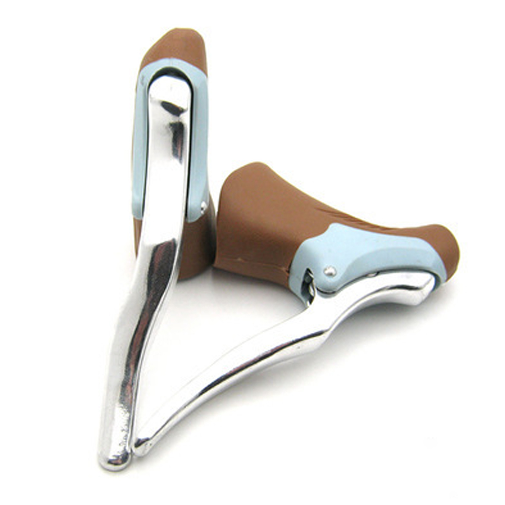 Catazer1PaarRacefietsDropBarDubbeleHandvatRemHevelsRacingFietsFixedGearDual-ControlHandremmen-4001346289179
