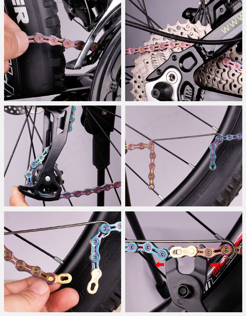 CatazerFietsketting91011SnelheidMetConnectorMasterLinksHolleMtbBikeChainGoldRadiantOptioneelTang-1005001322046642