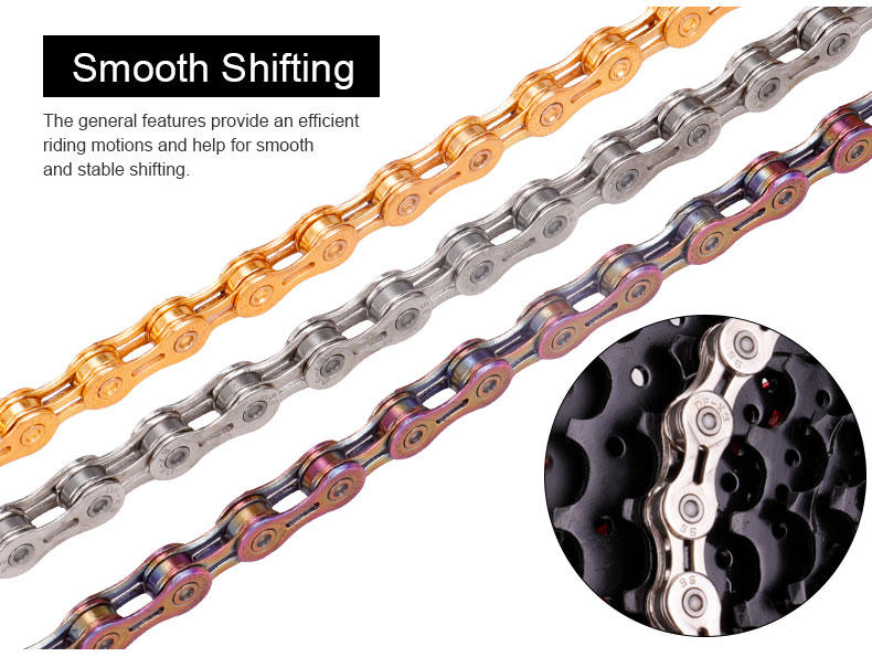 CatazerFietsketting91011SnelheidMetConnectorMasterLinksHolleMtbBikeChainGoldRadiantOptioneelTang-1005001322046642