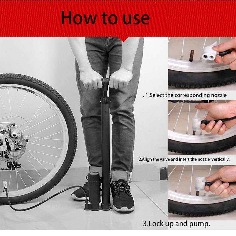 CatazerMountainbikeElektrischeFietsMotorfietsAutoFietsPompHogeDrukDraagbareBasketbalInflatorFietsAcc-4001316894394