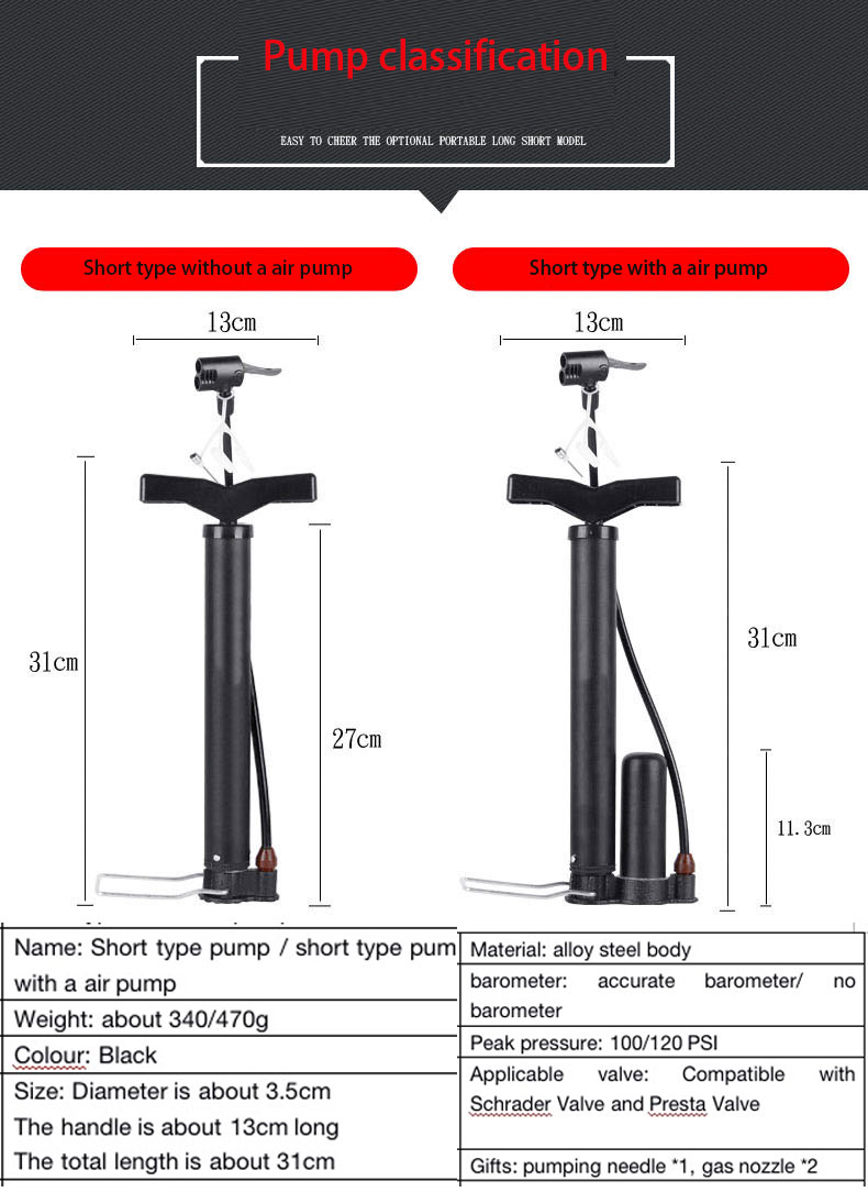 CatazerMountainbikeElektrischeFietsMotorfietsAutoFietsPompHogeDrukDraagbareBasketbalInflatorFietsAcc-4001316894394