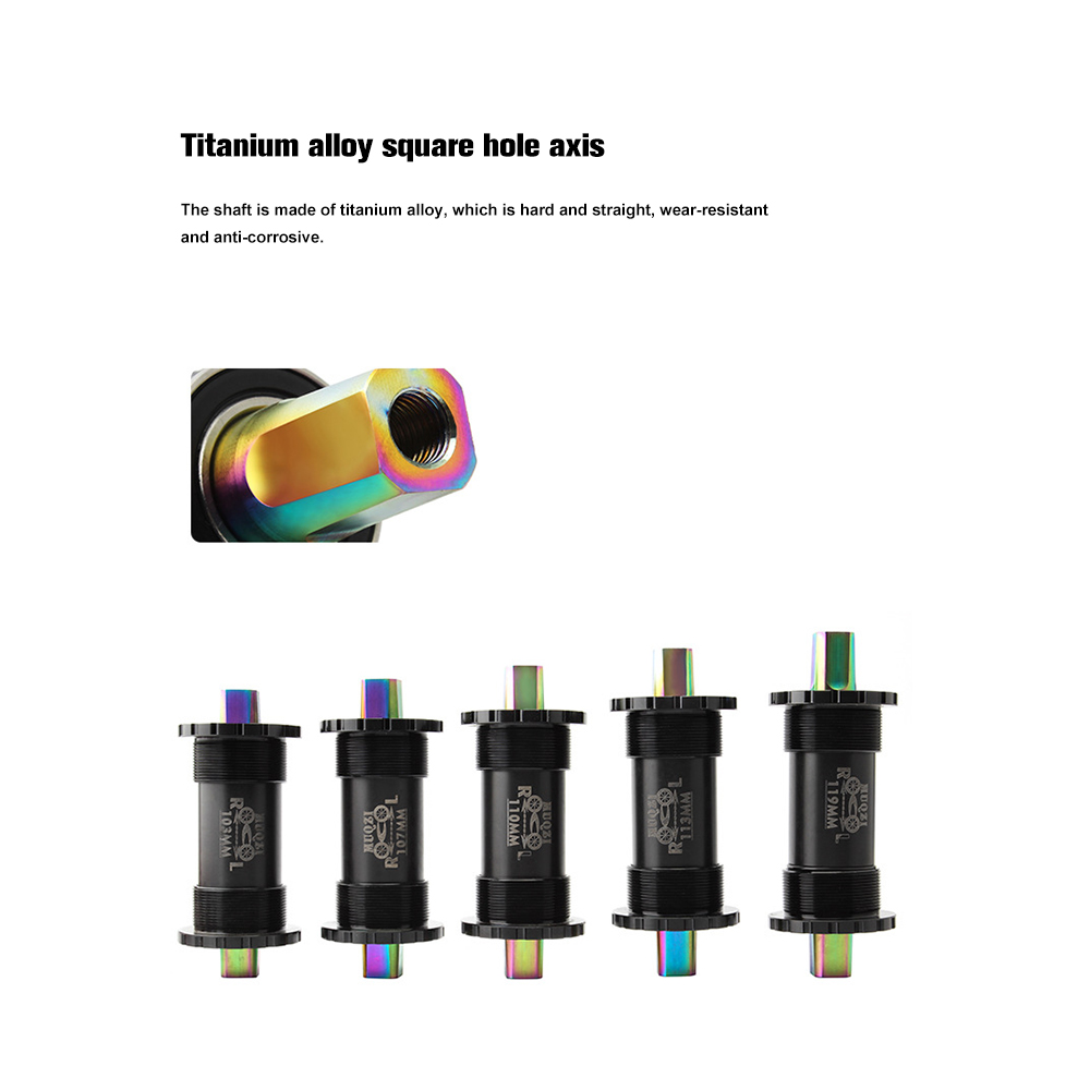 CeramicBearingBicycleBottomBracketsTitaniumAlloyBikeBBSetsforFixedGearMTBRoadBike103107110113119mm-4000108309320