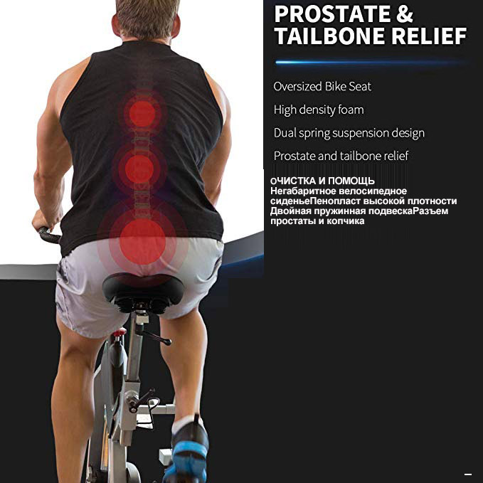 ComfortabeleSchokabsorptieEenvoudigeFietsZadelFietszadelVoorVrouwMannelijkeWaterdichteLederenFietsSe-4001297759920