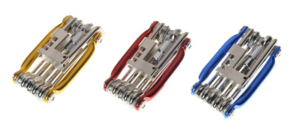 FietsGereedschapReparerenSetFietsReparatieToolKitWrenchSchroevendraaierKetenCarbonStaalFietsMultifun-4001297859434