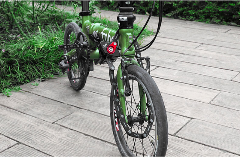 FietsOpvouwbareLockWBracketMountOpBikeHandyPocketSleutelOpslagLockTypeVeiligZinklegeringStaalVergren-4001320870347