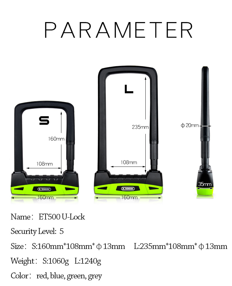 FietsU-LockHighEnd20THydraulischeShearSlipLockMotorfietsSlotHandigLockFrameFietsAccessoires-4001320828264