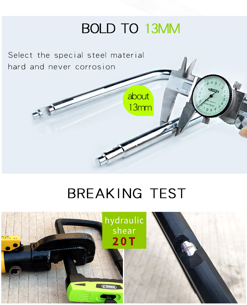 FietsU-LockHighEnd20THydraulischeShearSlipLockMotorfietsSlotHandigLockFrameFietsAccessoires-4001320828264