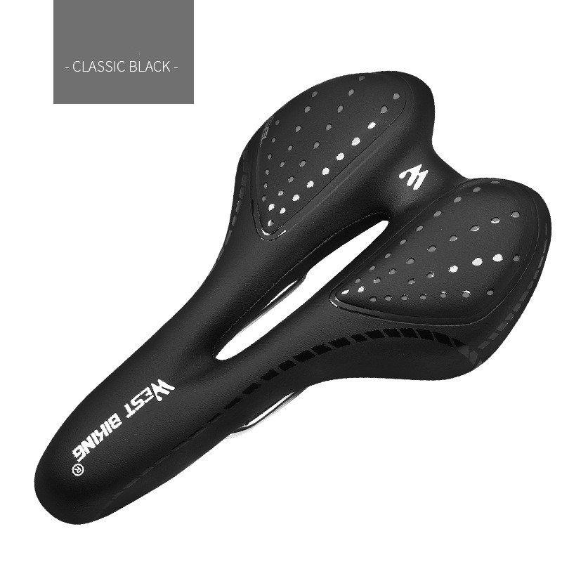 FietsZadelSiliconenKussenPuLederenOppervlakSilicaGevuldGelComfortabeleFietsenSeatShockproofFietsZade-1005001419385534
