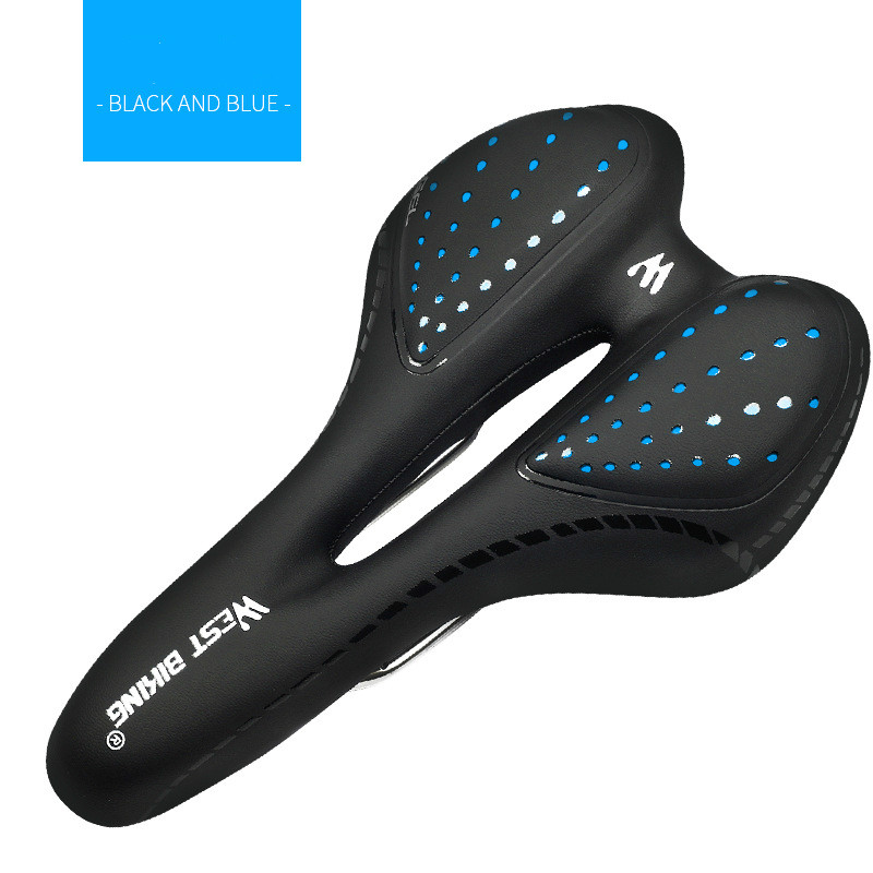 FietsZadelSiliconenKussenPuLederenOppervlakSilicaGevuldGelComfortabeleFietsenSeatShockproofFietsZade-1005001419385534