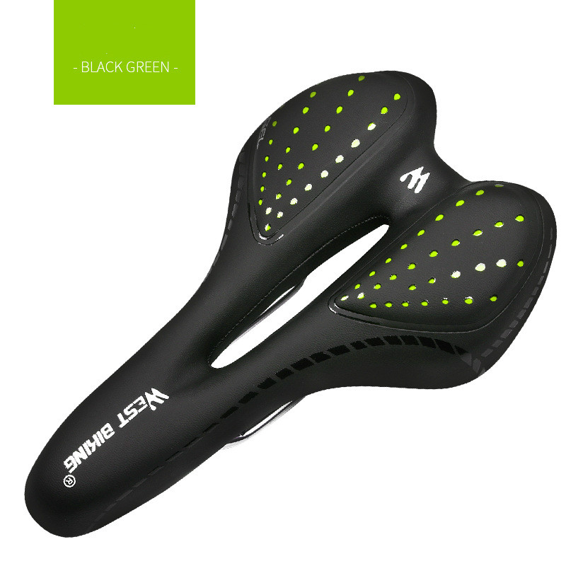 FietsZadelSiliconenKussenPuLederenOppervlakSilicaGevuldGelComfortabeleFietsenSeatShockproofFietsZade-1005001419385534