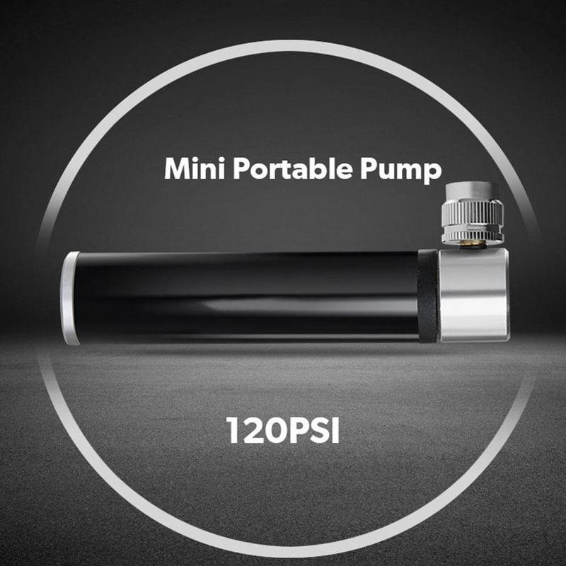 FietspompMiniDraagbareLichtAluminiumLegeringFietsPompenLuchtpompMountainFietsenTireInflatorBikeKlepp-4001313557638