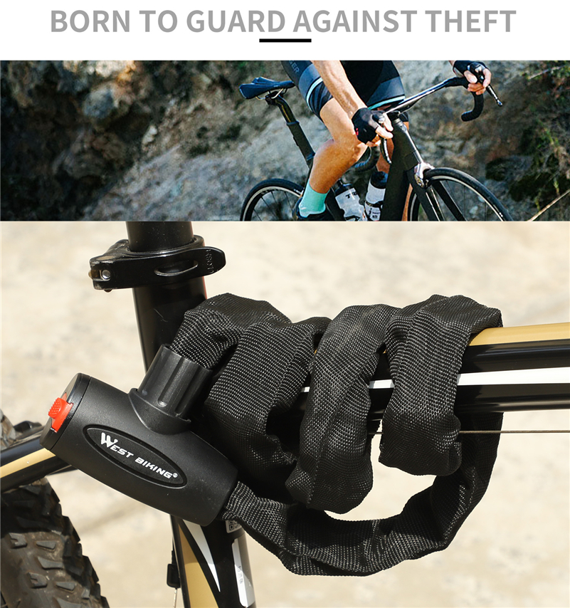FietsslotStaalAnti-DiefstalFietsKettingslotBeveiligingVersterkteFietsenKettingslotMotorfietsFietsAcc-4001320749754