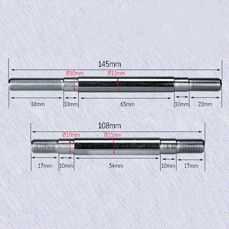 FietswielHubAsVoorAchterStaalHolleSpindelAsVintageM10X145Mm108Mm38-4001314582440