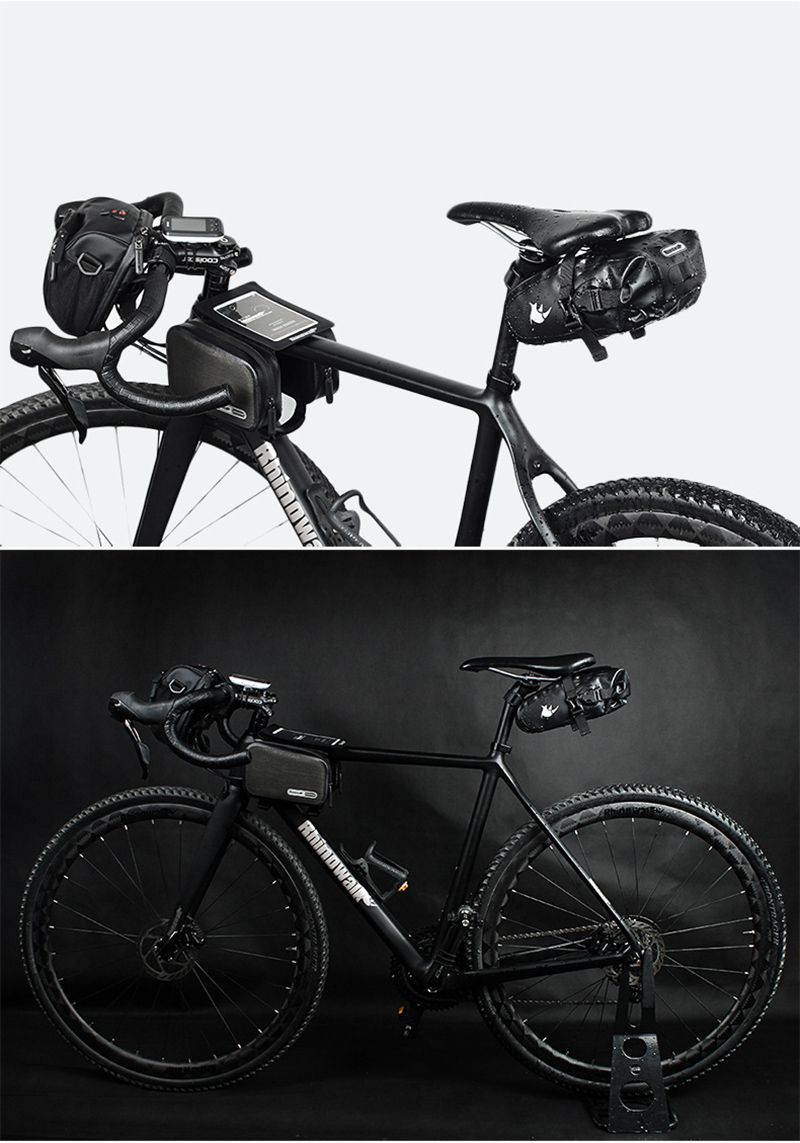 FullWaterproofBicycleSaddleBagCyclingSeatGearPackBagMTBRoadBicyclePhoneHolderRepairToolsBagRidingEqu-32914998914