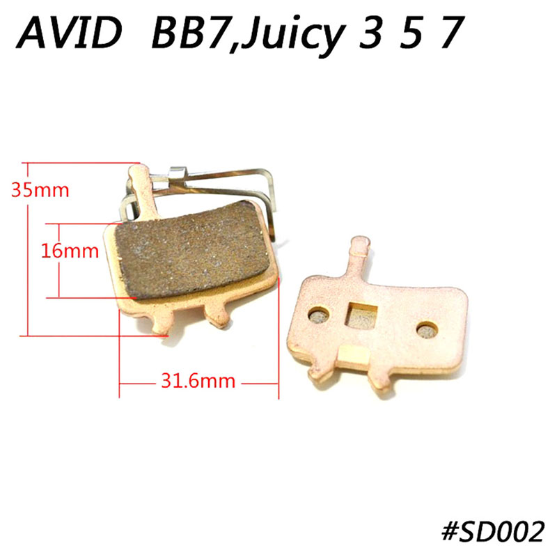 GesinterdMetallicFietsCyclusMtbFietsSchijfremblokkenVoorPadsAvidTEKT04PairsFietsRemblokken-1005001419646625