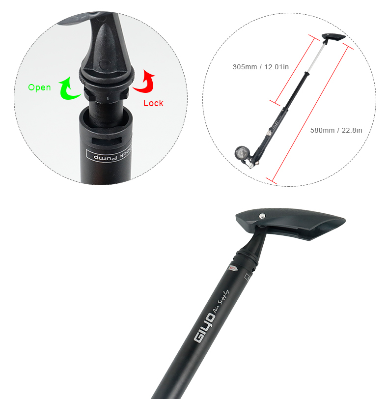 HogeDrukDubbeleCilinderDraagbareMiniInflatorZelfRijdenFietsenApparatuurFietsAccessoiresFietsPompTire-4001309602623