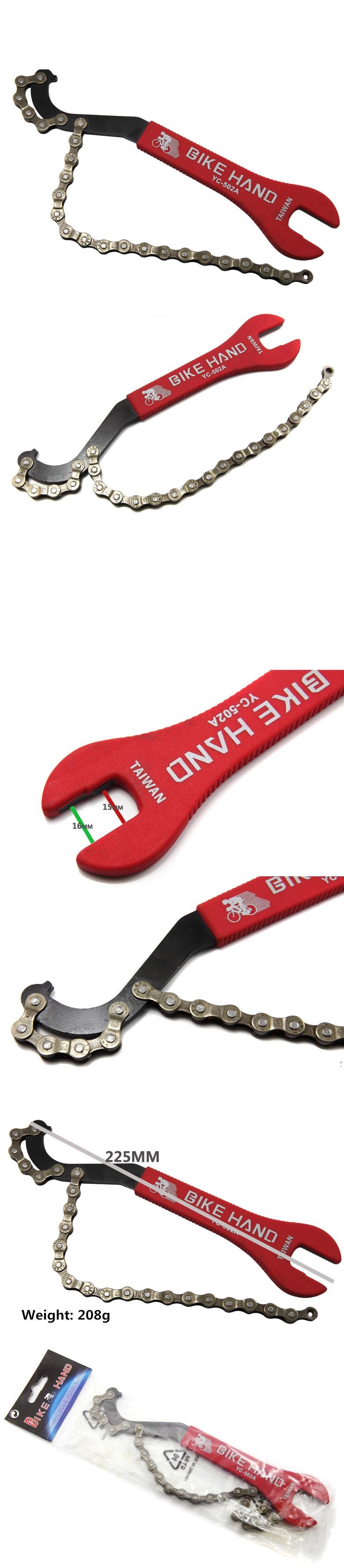 KetenSteeksleutelDemontageCardStopDemontageVoetWrenchYC-502ASplitCardSpinnerVliegwielLockPedaalWrenc-4001226313718