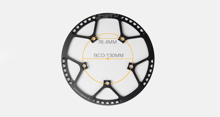 LiteproBmxVouwfietsKettingbladUltralight130BCD45T47T53T56T58TA7075LegeringRondesingleSpeedKettingWie-1005001297392840