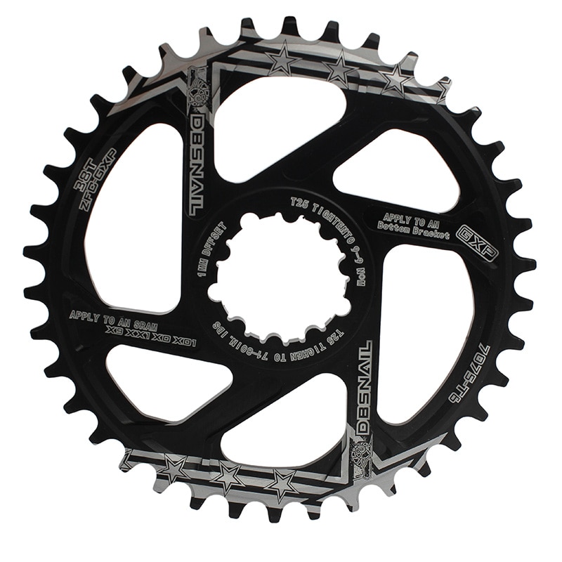MTBGXPbicycleCranksetfixedgearCrank34T36T38T40TChainringsChainwheeforsramgxxx1X1x9gxppedivela1mm-32851685584